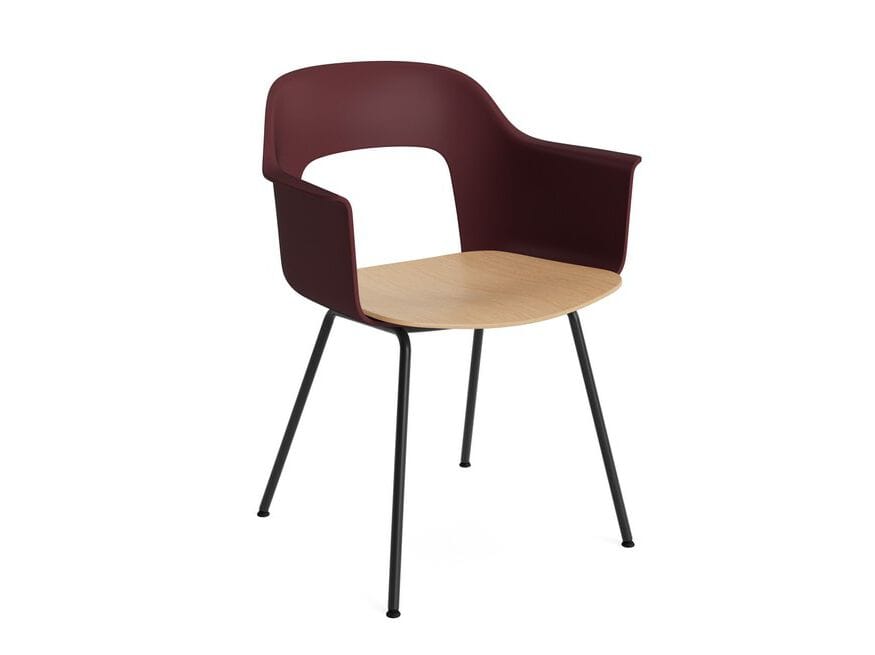 Подлокотник из полипропилена с деревянным сиденьем Hay макет ARCH-00131478 - Вид №25