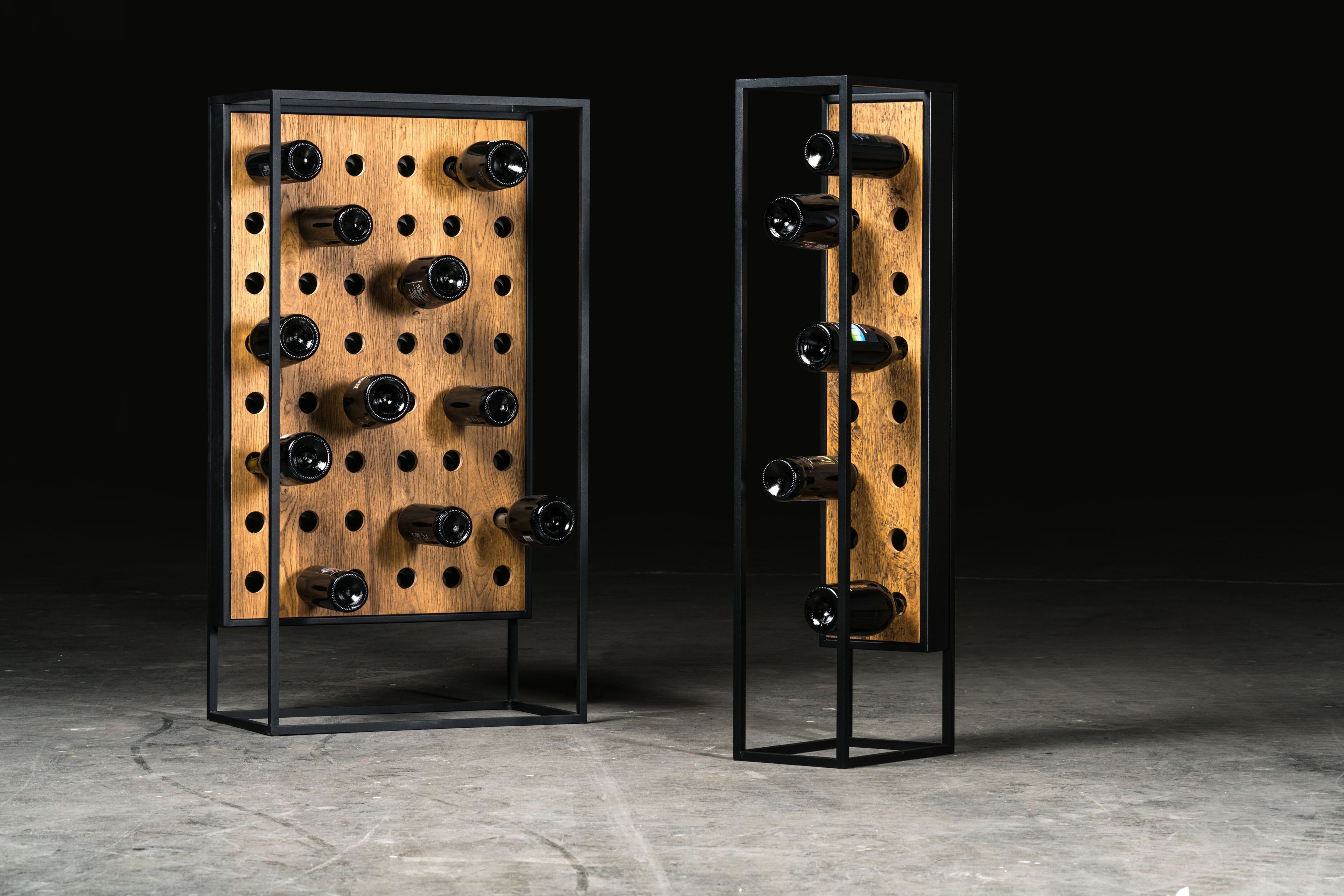 Напольная винная стойка из стали и дерева Canel Fucina Design TOTEM ARCH-00144074 - Вид №1