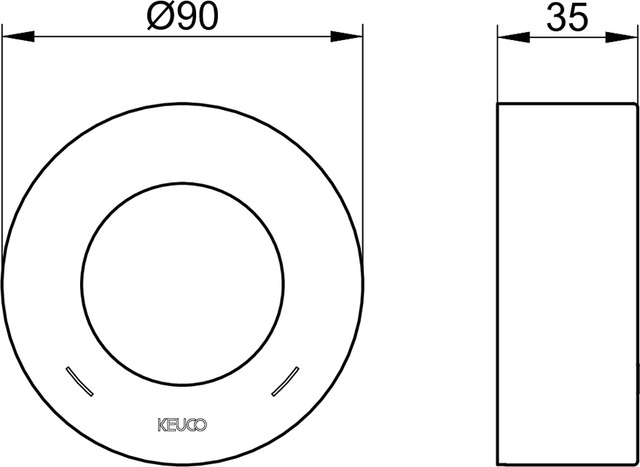 59551010381 Розетка с удлинением KEUCO IXMO - Вид №3