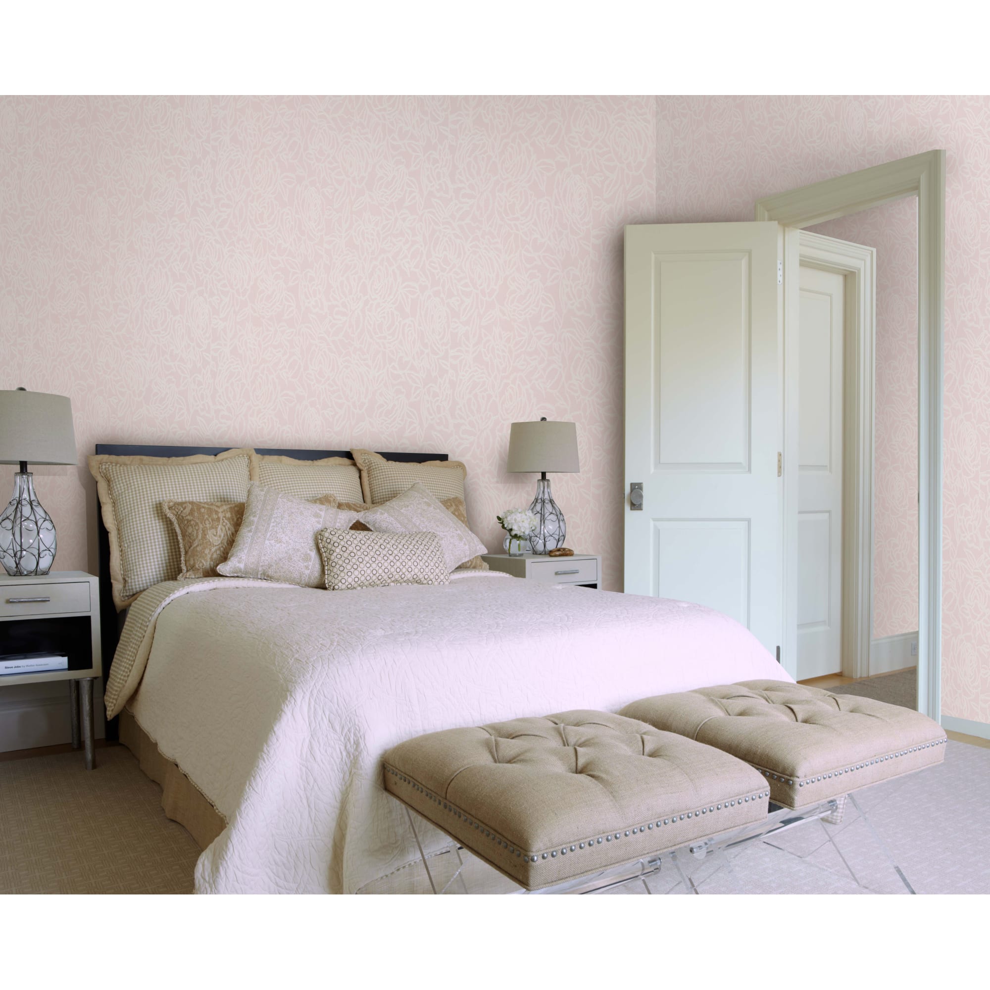 82090798 Обои MW 15-24, флизелиновые, цвет розовый, 1.06х10 м Villa Rosa Santreyd  - Вид №3