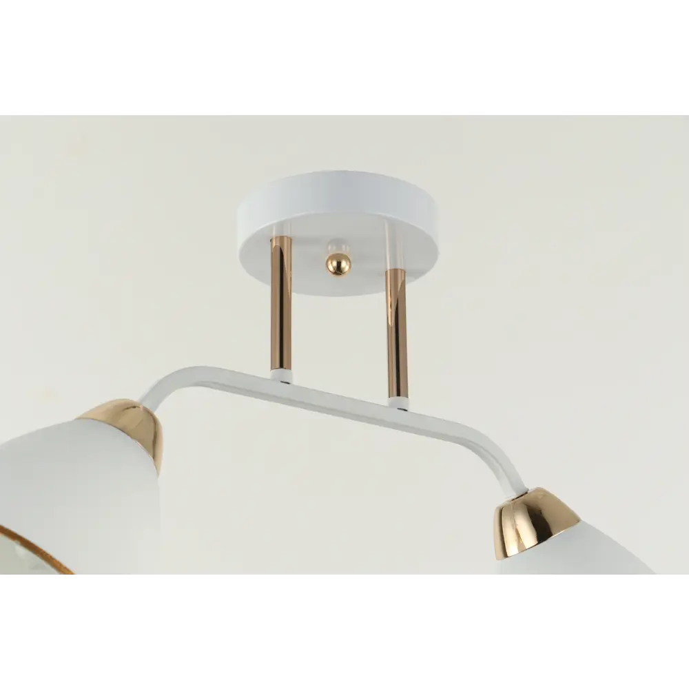 Люстра потолочная JLIGHT MINI 2 лампы 8 м², цвет белый/золото 84534212 STLM-2167685  - Вид №3