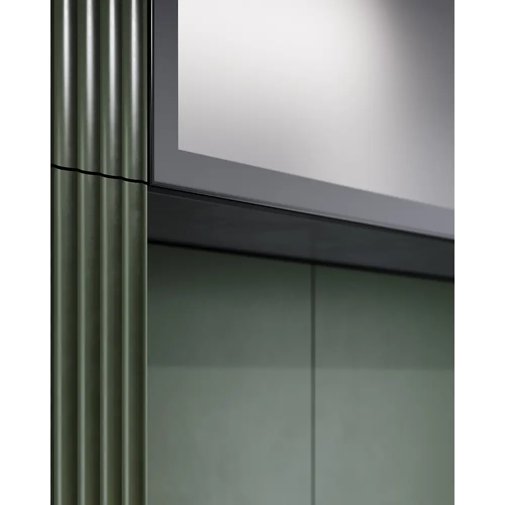 Фасад-витрина Konsensa Вельск 30x102 см чёрный матовый для кухонного гарнитура 89405459 STLM-1585073 - Вид №6