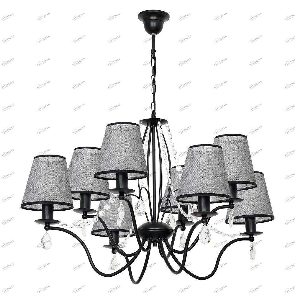 Подвесная люстра Luminex Simone 7558 LUMINEX ДИЗАЙНЕРСКИЕ, SIMONE 186435 Серый 