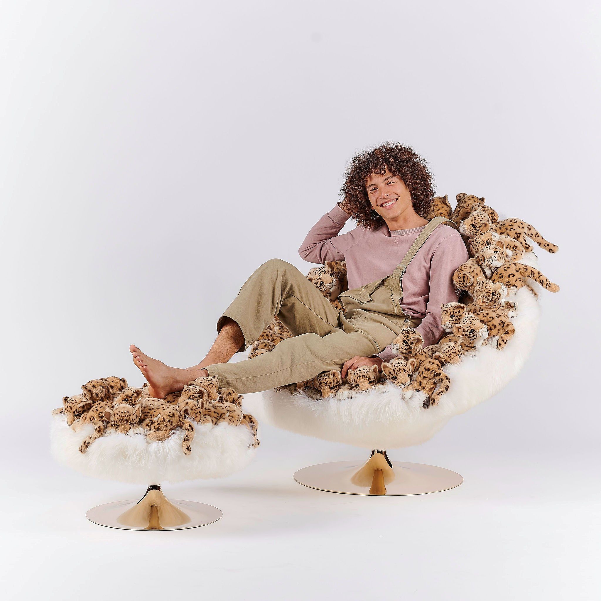 Полиэстер круглый пуф APCOLLECTION Leo ARCH-00038377 - Вид №6