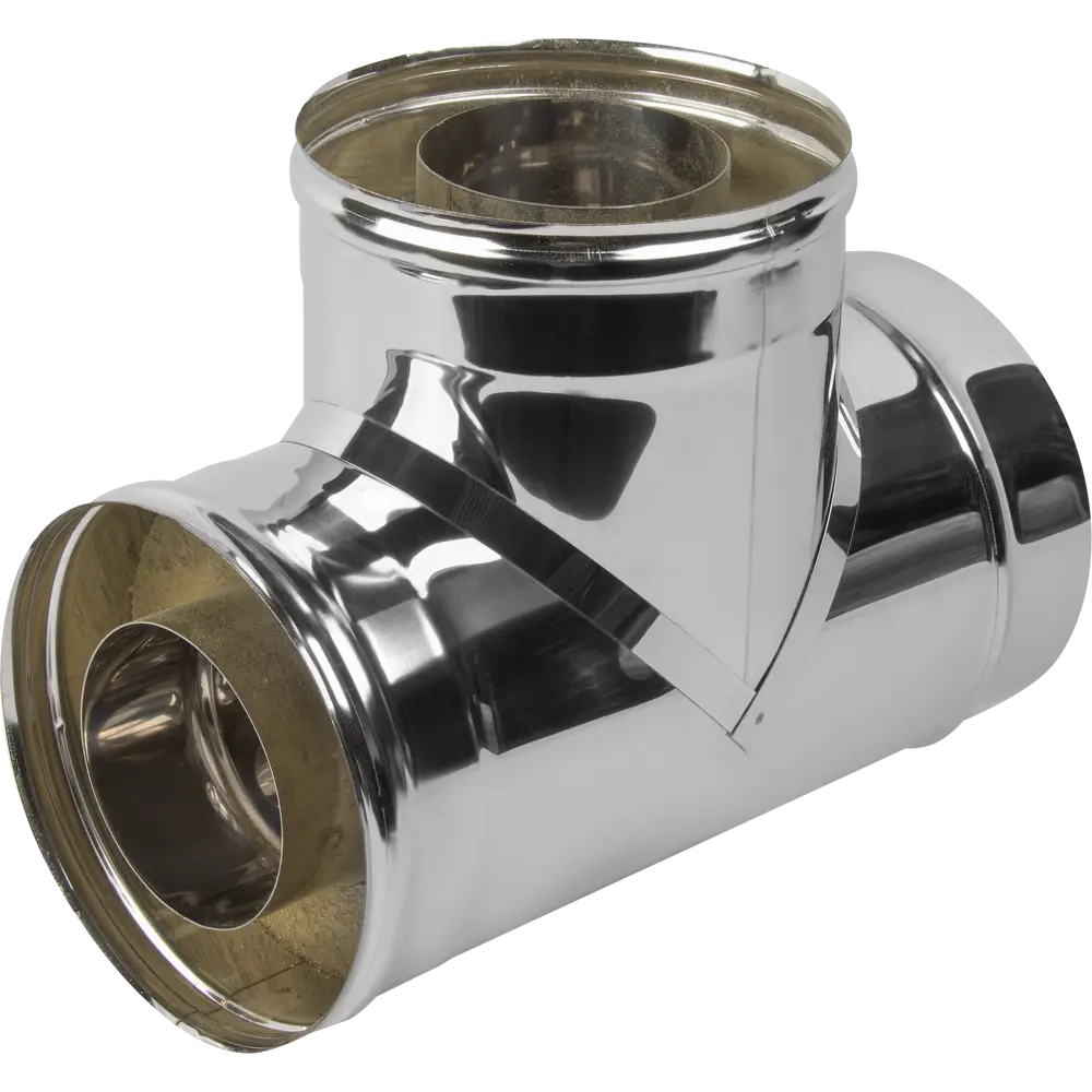 Сэндвич-тройник Металлик и Ко 90° 430/0.5 мм D115x200 мм STLM-2087533 - Вид №1