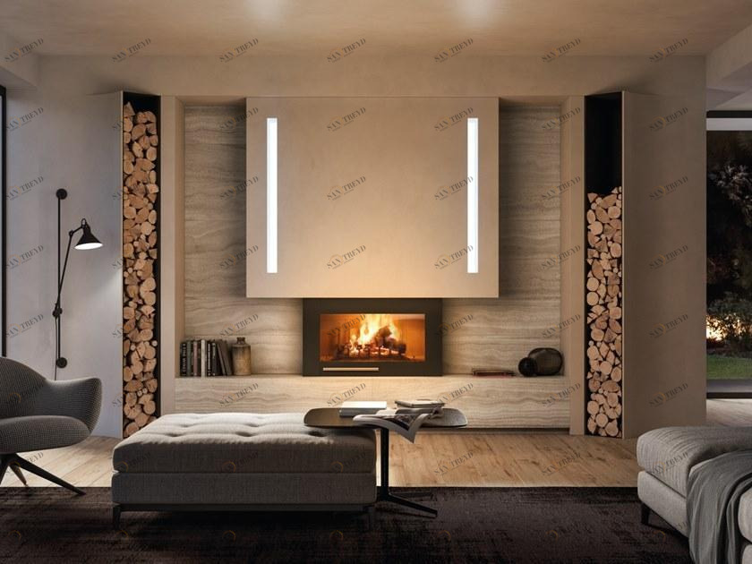 PALAZZETTI Облицовка камина травертином sun-id-1440691