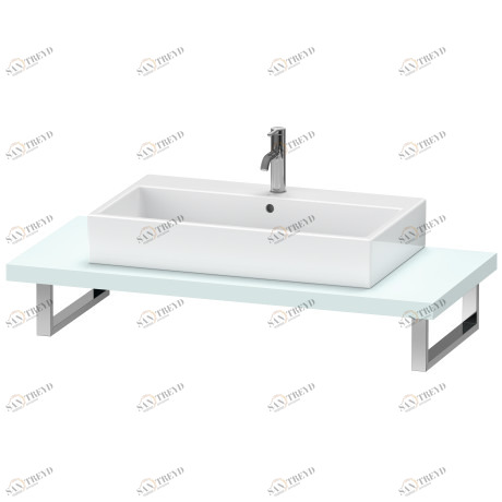 BR102C00909 Консоль для накладных раковин и встраиваемых умывальников, Толщина консоли 45 мм Brioso #BR102C 550 мм Светло-голубой матовый декор Duravit