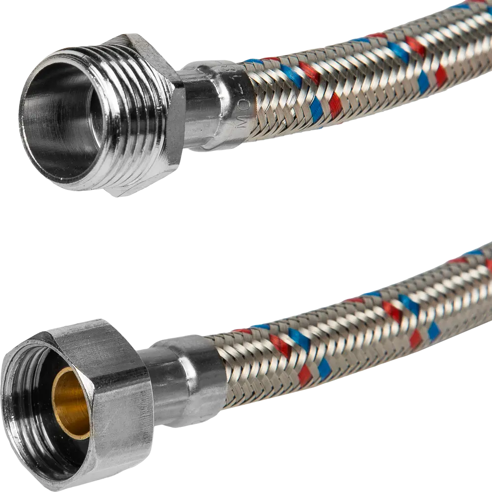 Гибкая подводка для воды ДТРД 100 см x 1/2" наружная-внутренняя резьба STLM-2201293 - Вид №1