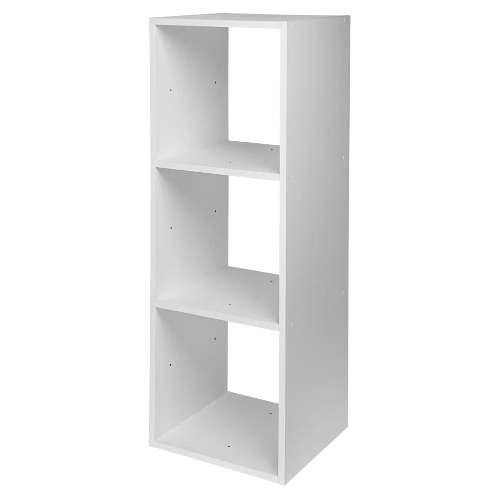 Стеллаж KONSENSA Руан 3 секции 36x104x31.7 см ЛДСП цвет белый STLM-2140804 - Вид №4