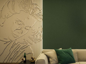 Трехмерная декоративная гипсовая панель