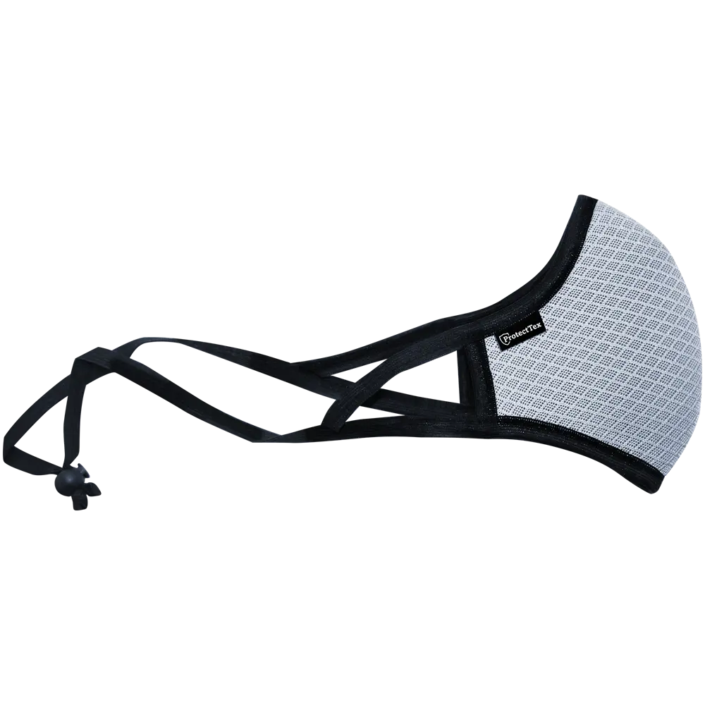 Маска для лица гигиеническая многоразовая ProtectTex, 190x140x5 мм, ПЭ/ппр, цвет серый 82643630 STLM-2033626 Santreyd 
