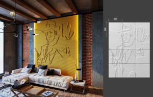 B-33 AL CAPONE LAB.Space Барельеф