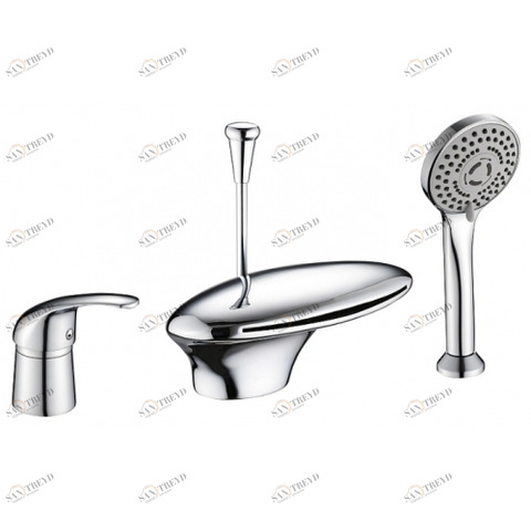 Orange Iris M41-333cr однорычажный смеситель для установки на борт ванны Хром sun-id-1516866