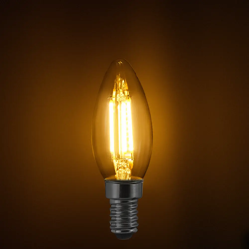 Лампа светодиодная Osram В E14 220/240 В 4 Вт свеча 470 лм теплый белый свет STLM-2078593 - Вид №2