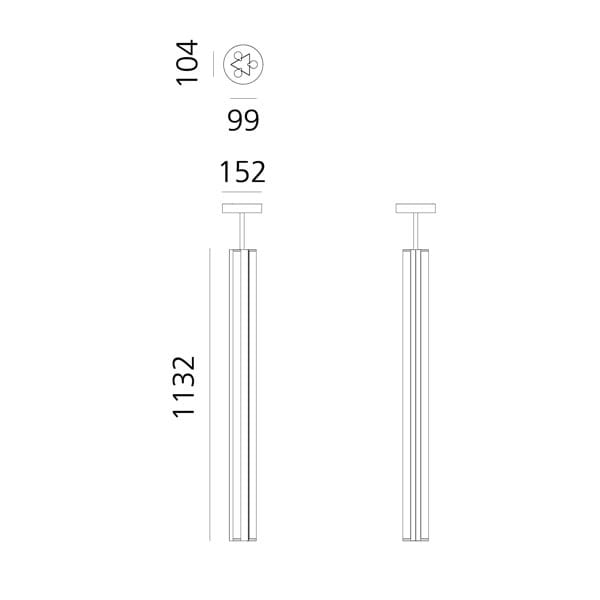 Металлический светодиодный подвесной светильник Artemide Dreispitz ARCH-00091825 - Вид №6
