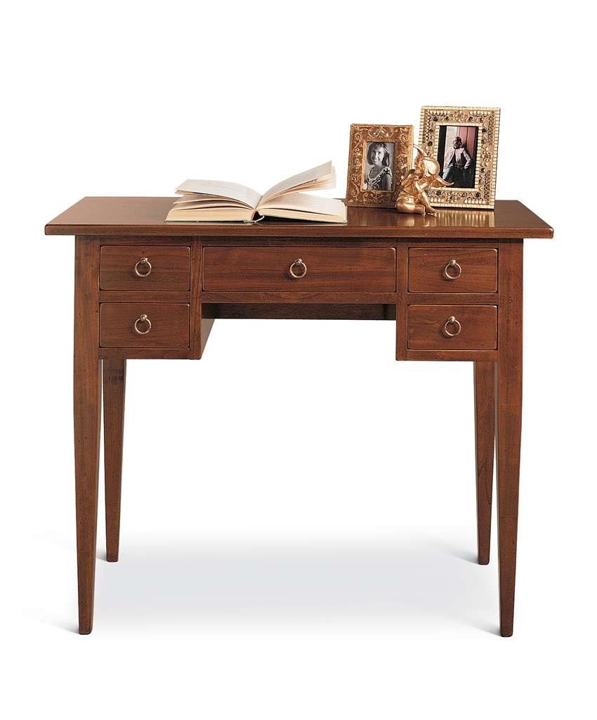 2600 Tifernoit Письменный стол с 5 ящиками, ножки со штифтами Studio - Вид №1