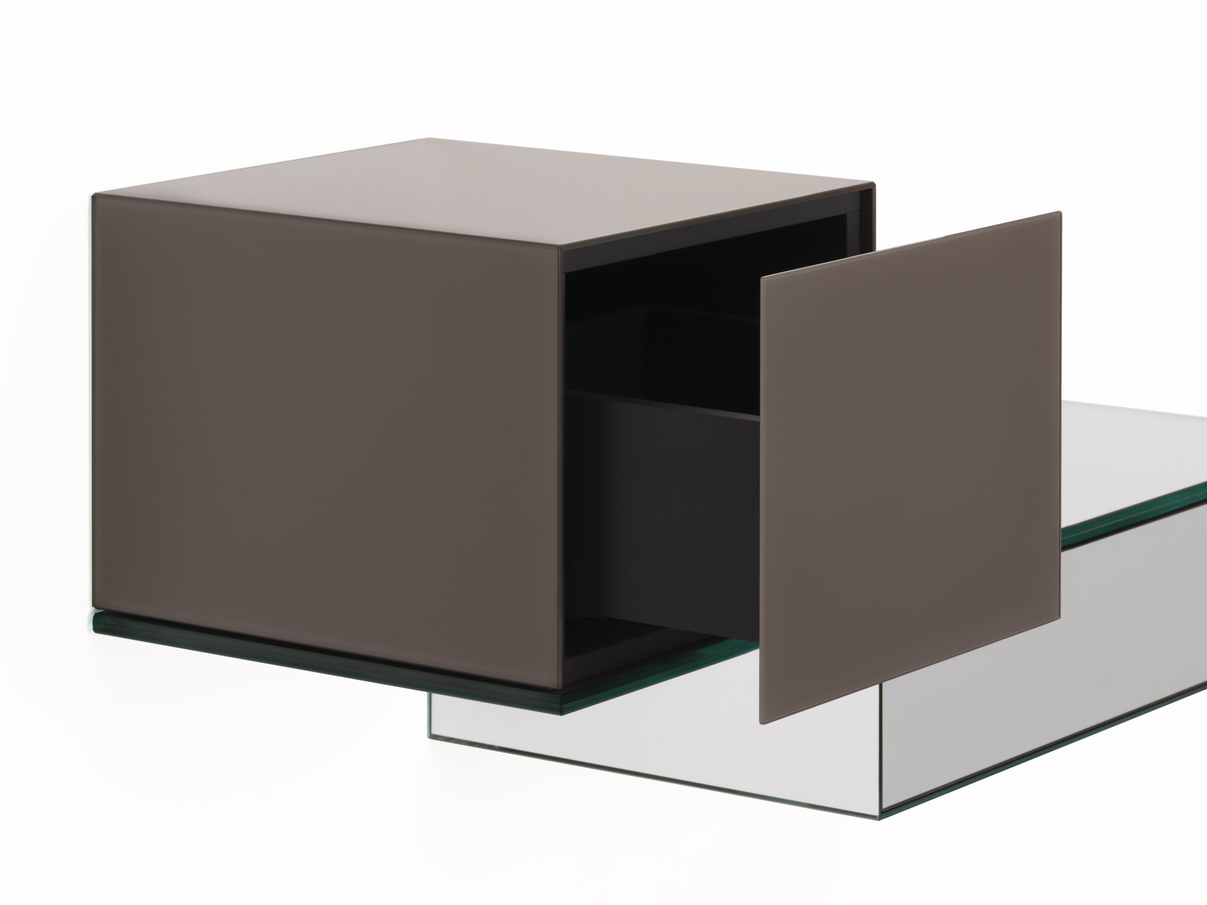 Зеркальный стеклянный шкаф с ящиками Glas Italia Ollie ARCH-00057757 - Вид №1