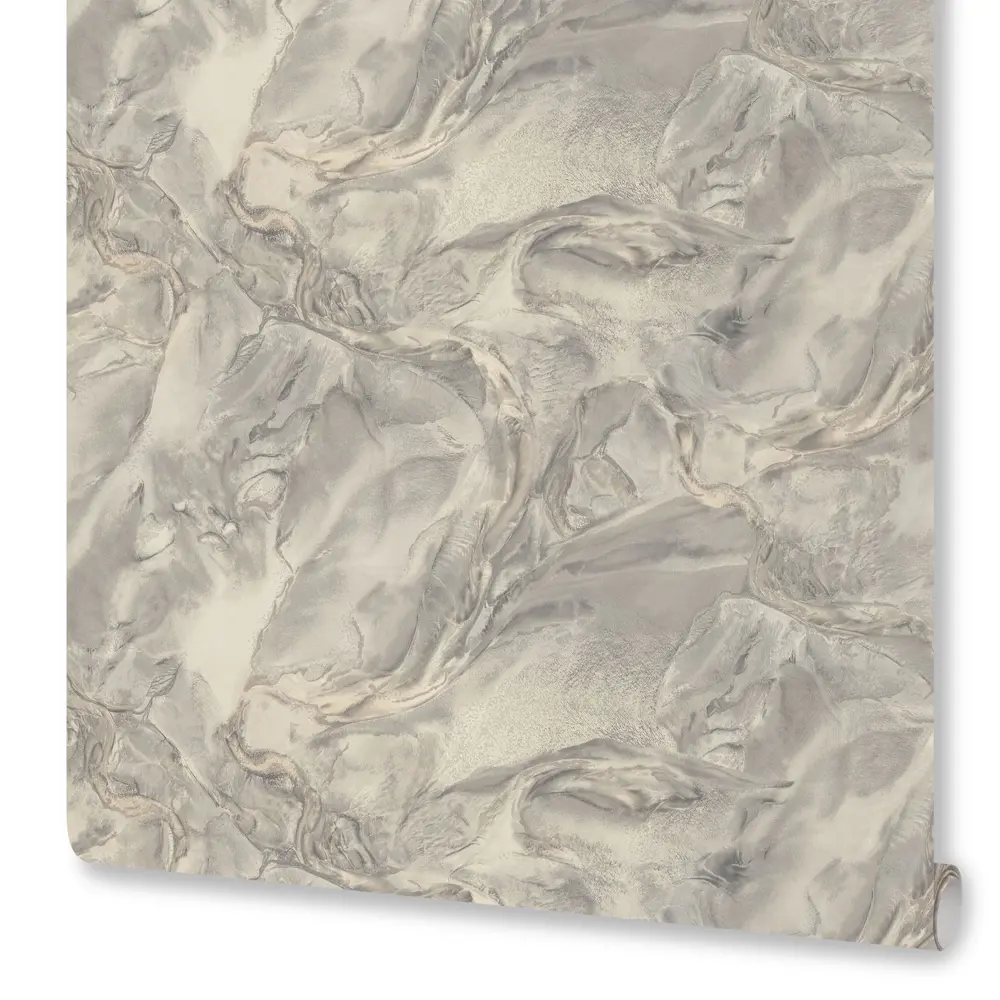 Флизелиновые обои Euro Decor Istok серые 1.06 м - современный стиль с рельефной фактурой 89420944 STLM-1566482