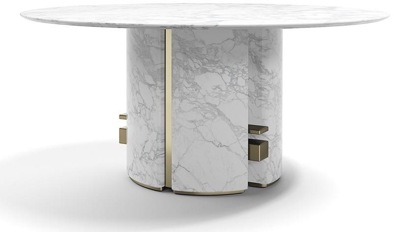 Capital Collection Круглый обеденный стол из мрамора Ercole sun-id-1365456 - Вид №1