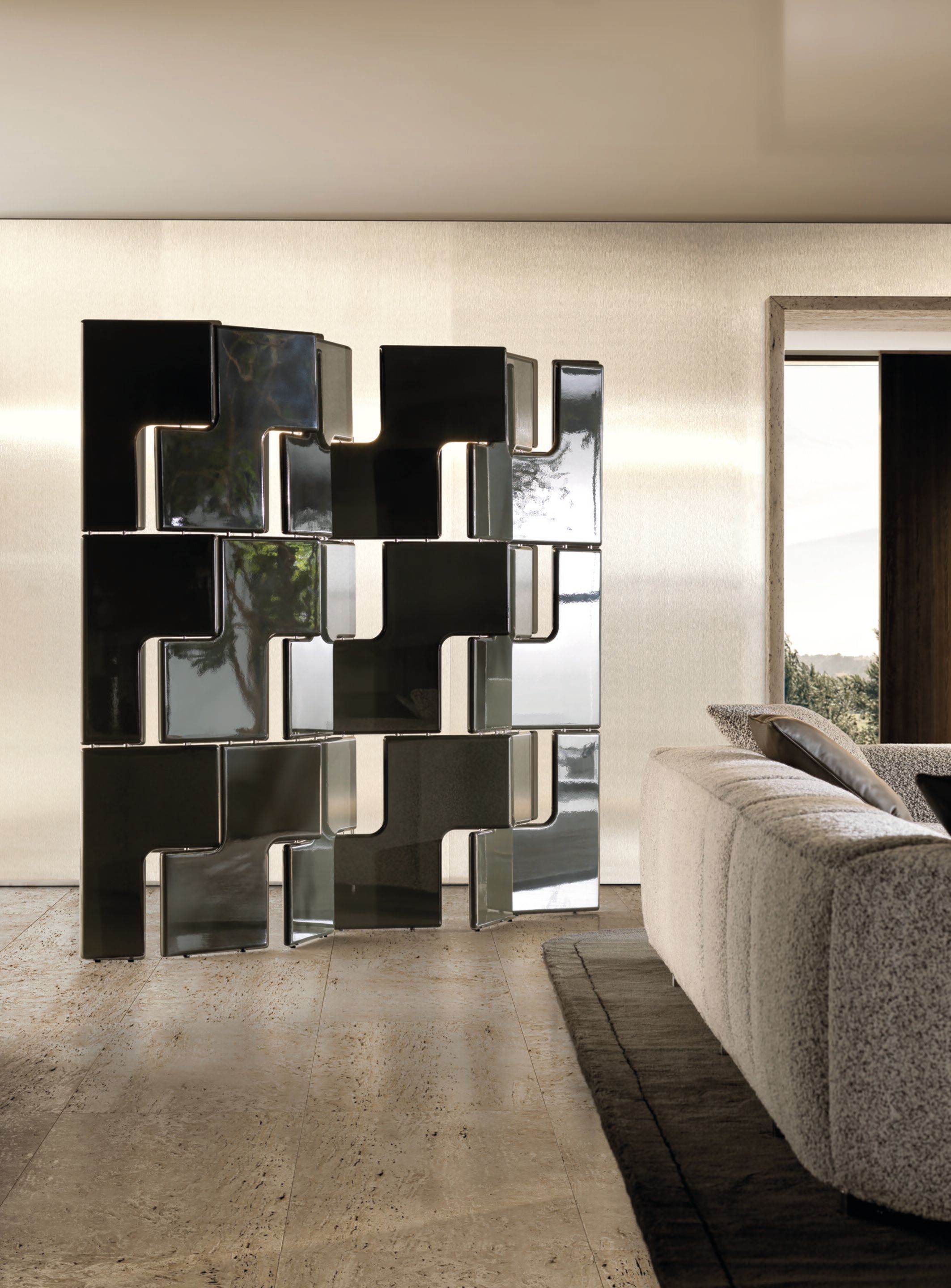 Глянцевая лакированная ширма Minotti JANIS ARCH-00122020 - Вид №1