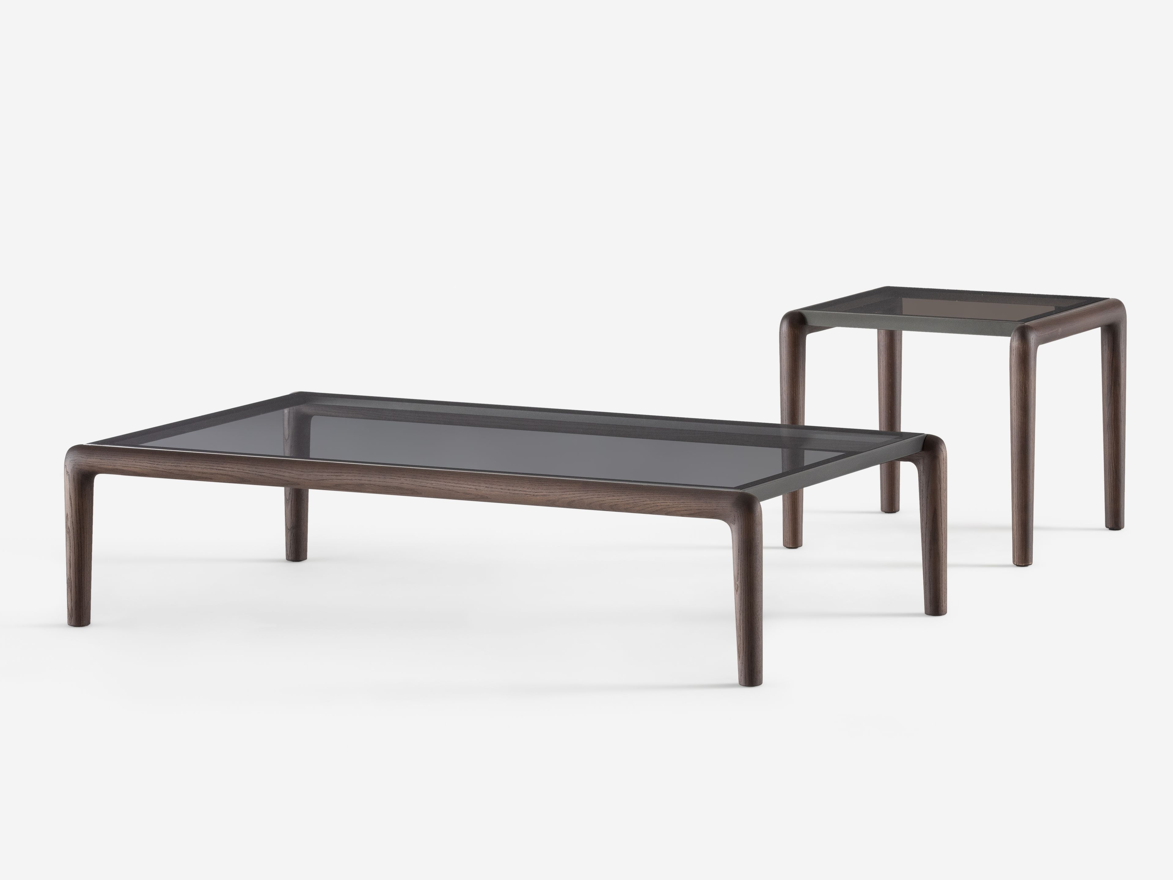 Журнальный столик из дерева и стекла Flou Гауди ARCH-00117658