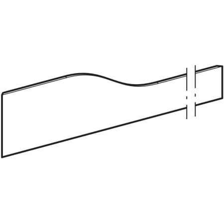 430360226 Фронтальная декоративная панель Geberit Bambini для детской раковины, для трех смесителей для раковины, более низкая раковина справа Geberit  - Вид №1