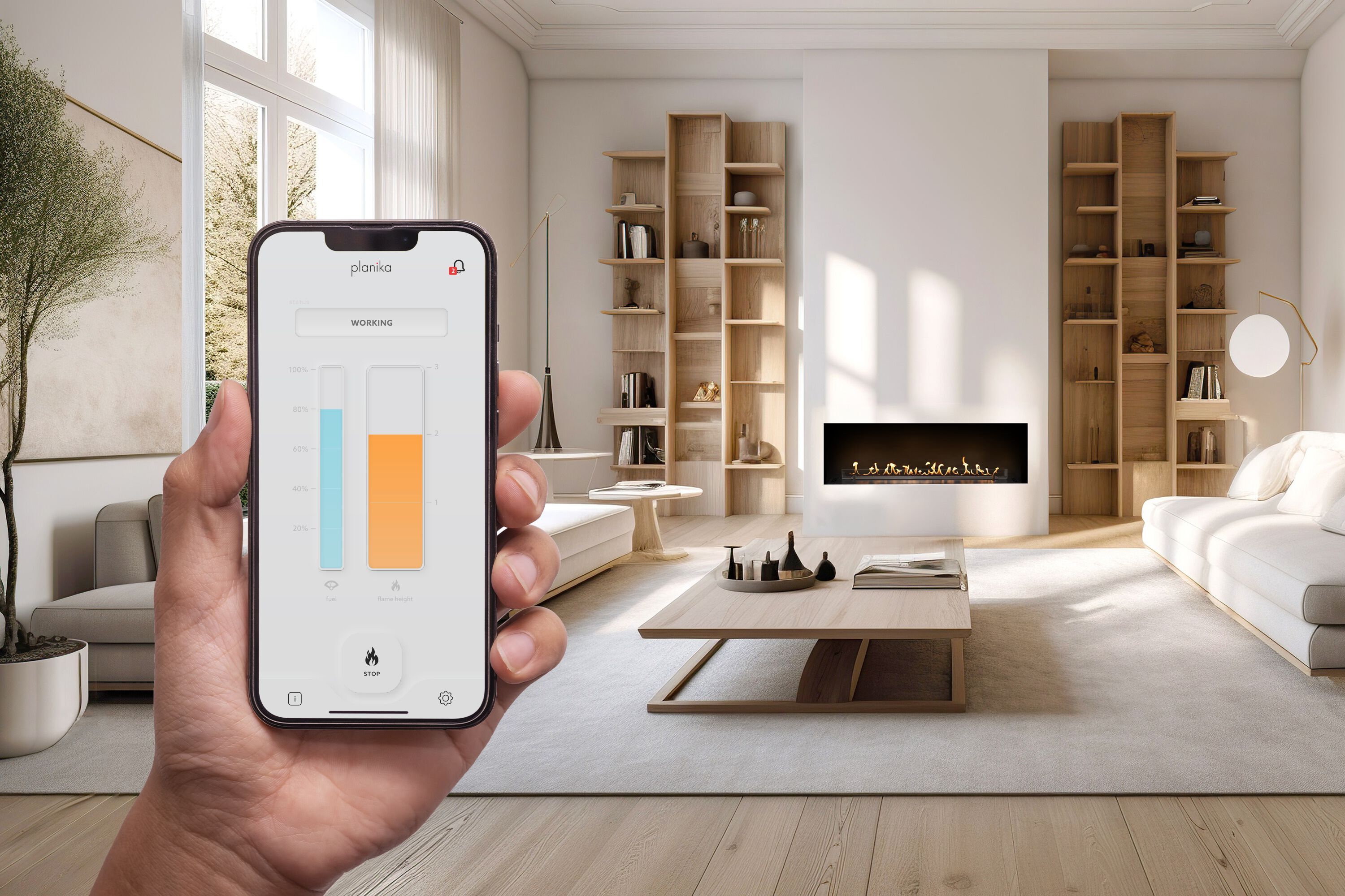 Встроенный камин на биоэтаноле Planika PRIMEFIRE 2.0 ARCH-00058393 - Вид №17