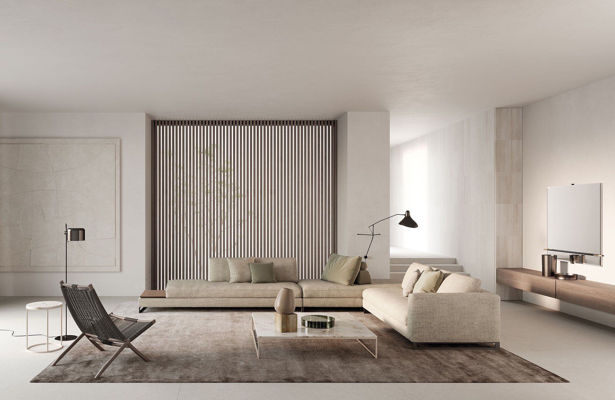 5-местный съемный тканевый диван Frigerio Davis ARCH-00151408 - Вид №11