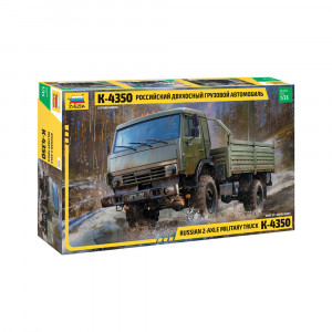 3692 Модель сборная Российский двухосный грузовой автомобиль К-4350 1/35 ZVEZDA