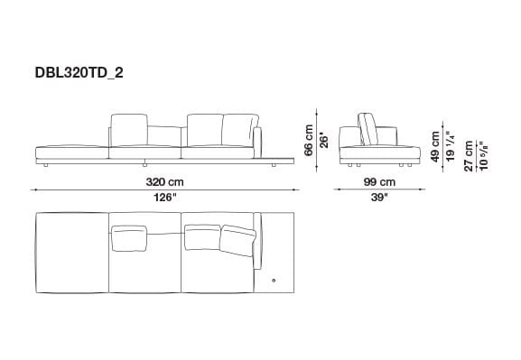 Кожаный диван B&B Italia док ARCH-00106863 - Вид №184