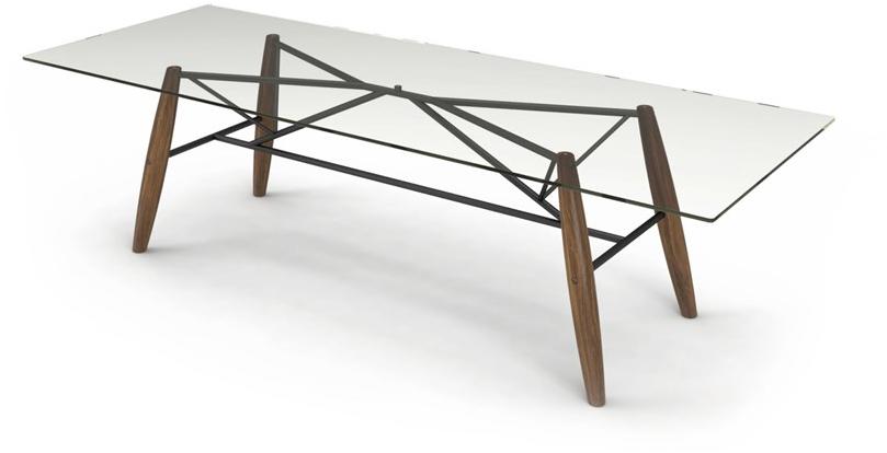 Huppé Прямоугольный стол из дерева и стекла Connection 6087/88/89/90v HUPPE - Вид №7