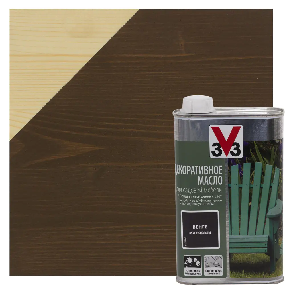 Масло для садовой мебели цвет венге 0.5 л V33 STLM-2166400