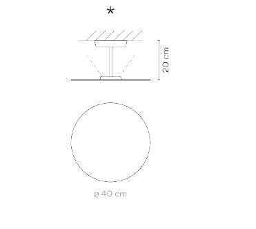 Металлический светодиодный потолочный светильник Vibia ARCH-00086313 - Вид №5
