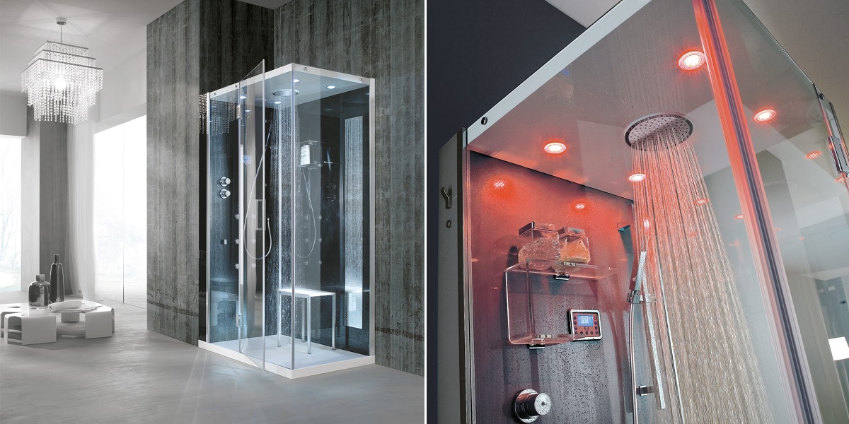 Душевая кабина угловая Tempo JUNIOR 90/90 см 1TPA2S3 Gruppo Geromin - Вид №1