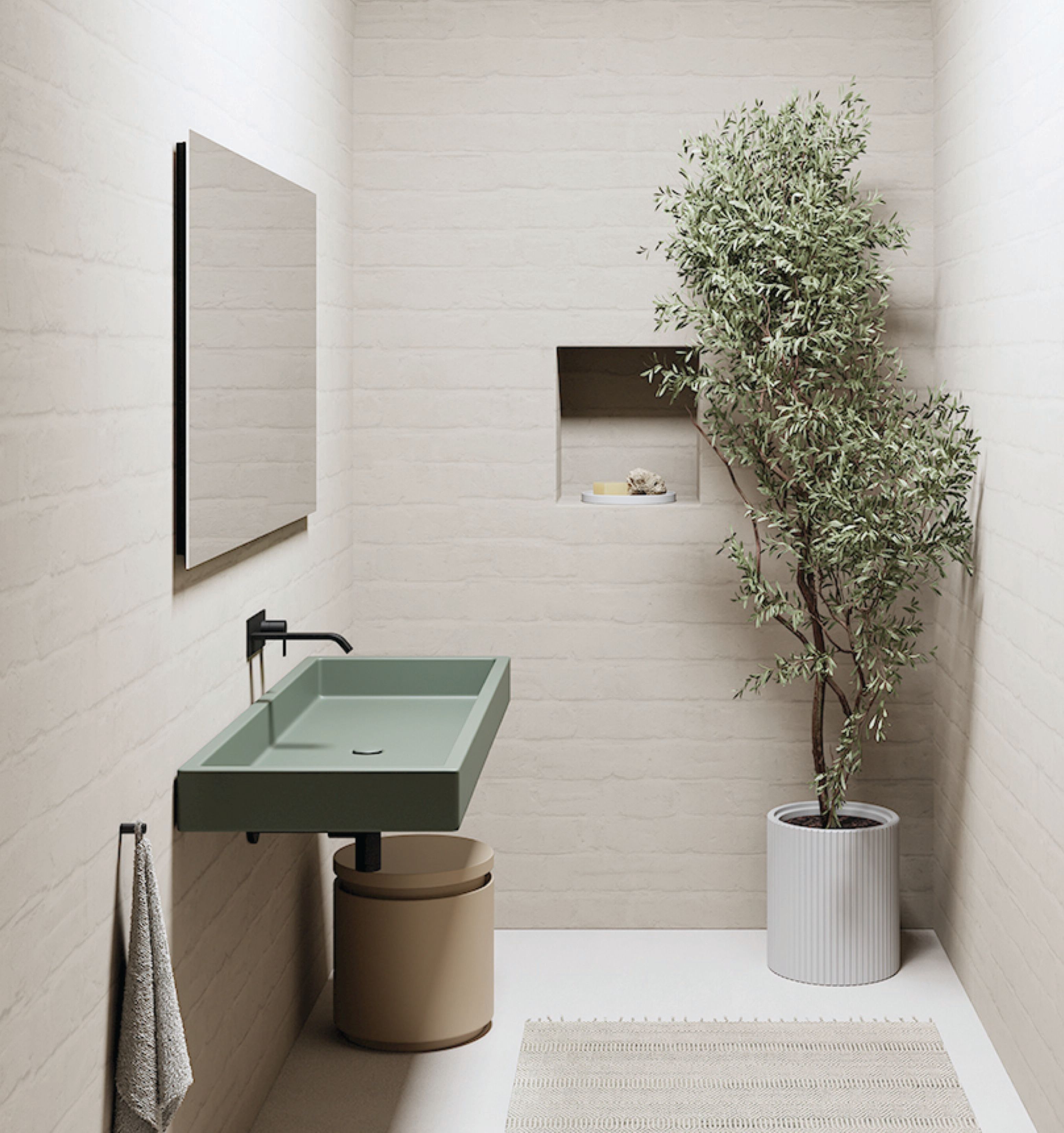 Керамическая прямоугольная раковина Nic канал ARCH-00073777 - Вид №1