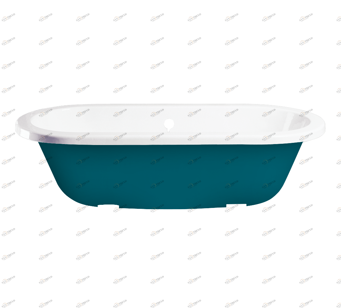 Gentry Home Bexley Cast iron bathtubs with feet Ral 5009 sun-id-1075282