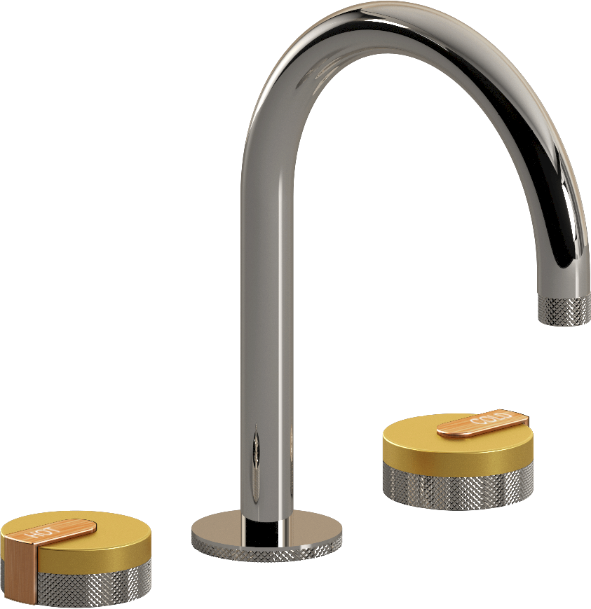 E-11512-R1BAU-L1BRG-PN Смеситель для умывальника на 3 отвертия GRAFF MOD+