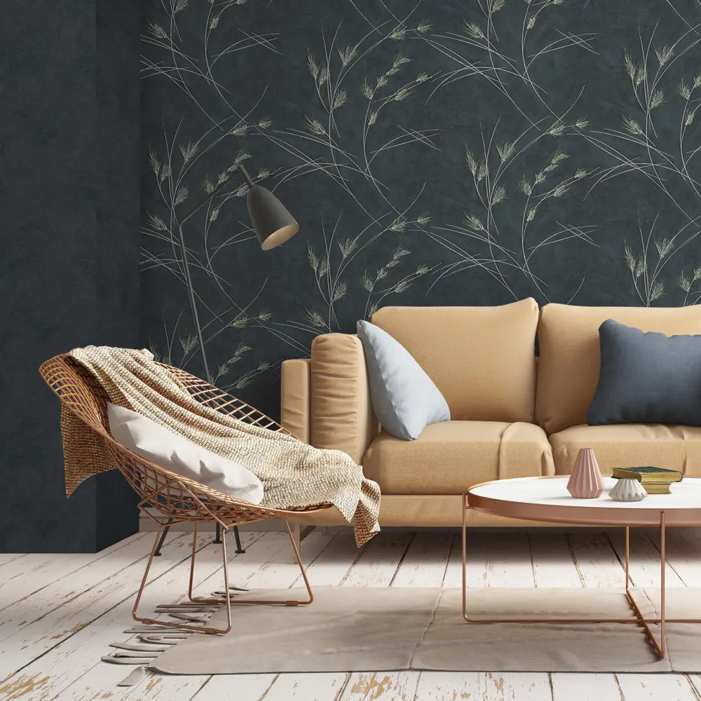 Erismann Veter - Черные флизелиновые обои премиум-класса 89337536 STLM-1355949 - Вид №4