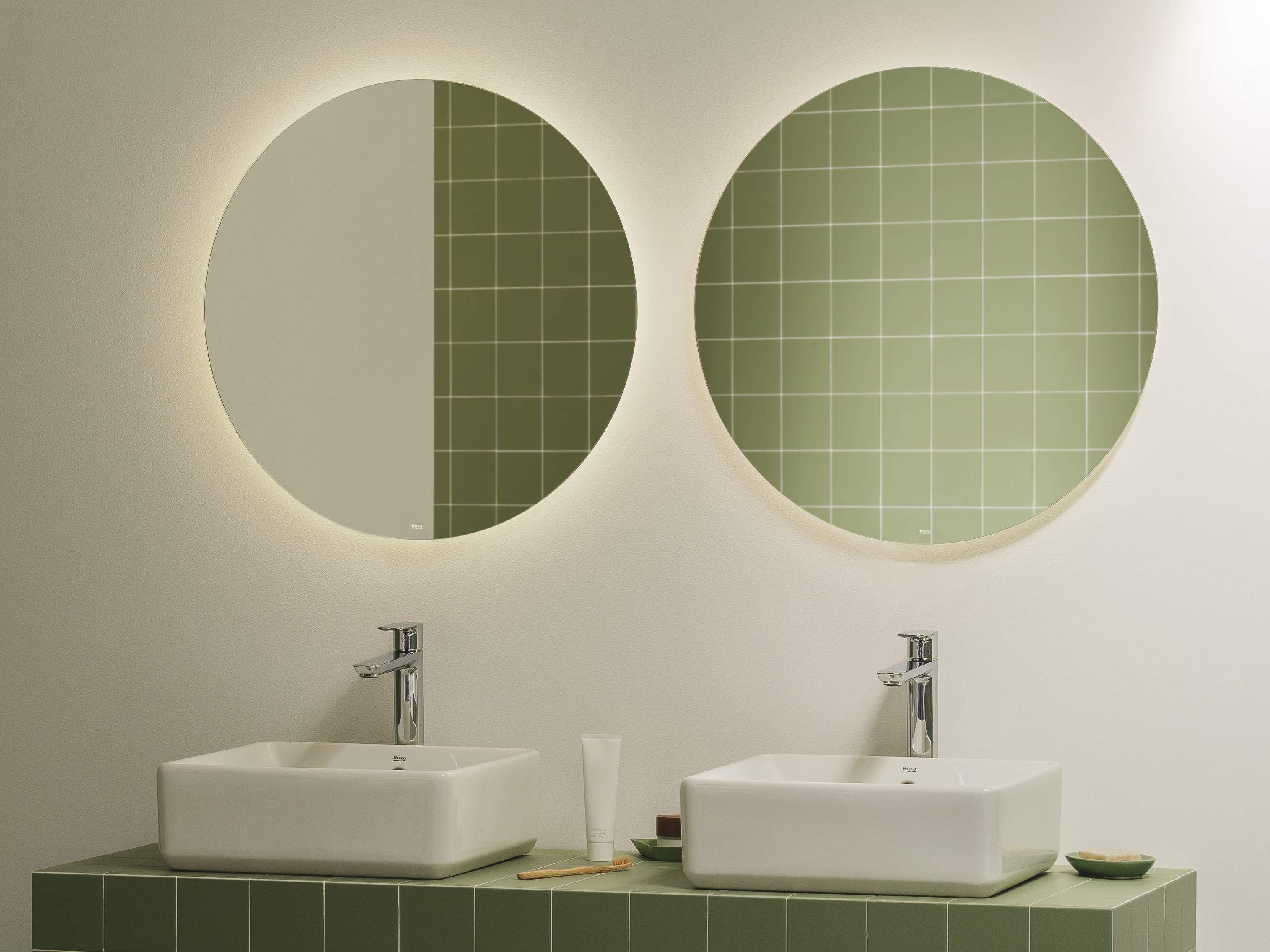 Фарфоровая столешница квадратная раковина Roca The Gap ARCH-00059294 - Вид №5