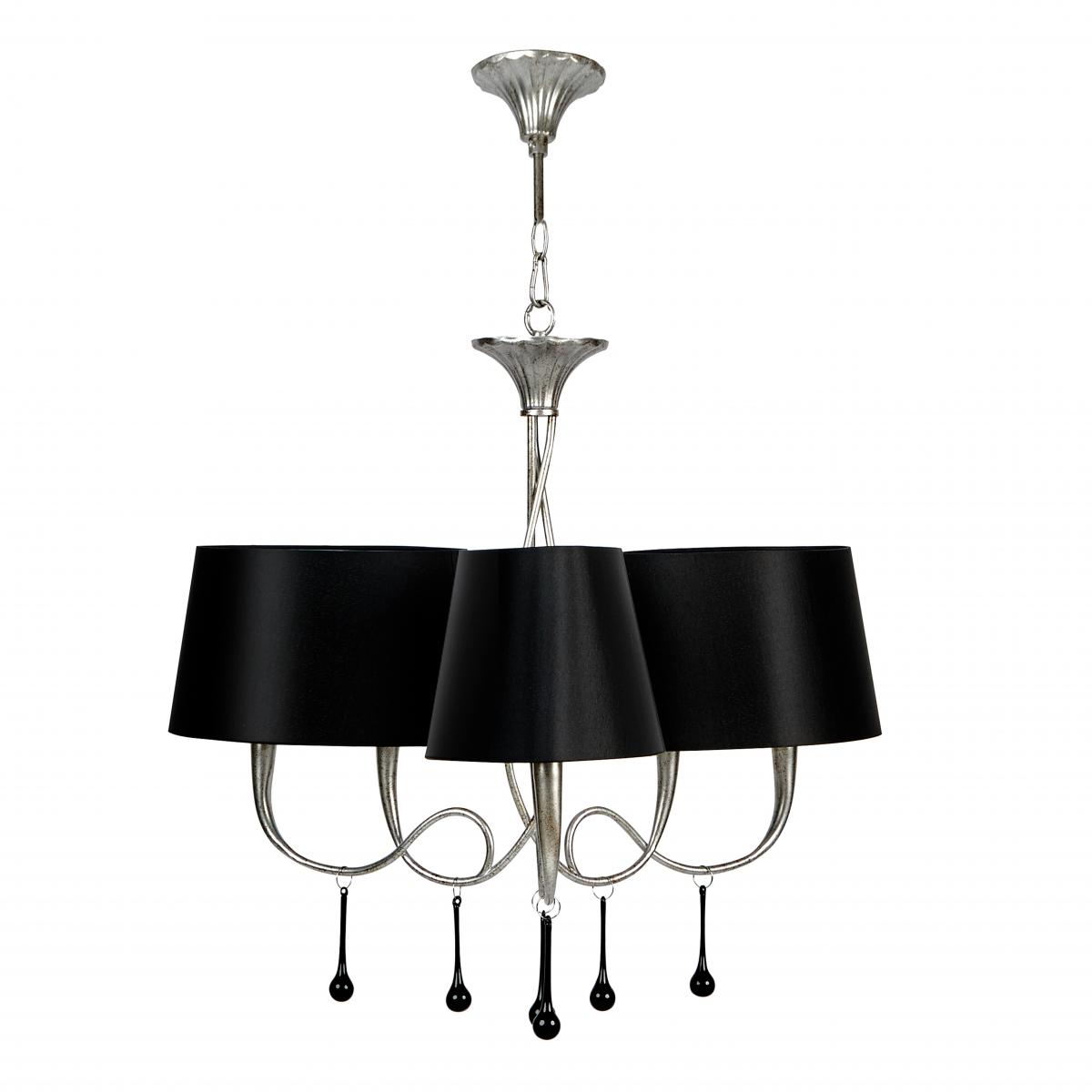 084116 Люстра 6L серебро/черный Mantra Paola - Вид №12
