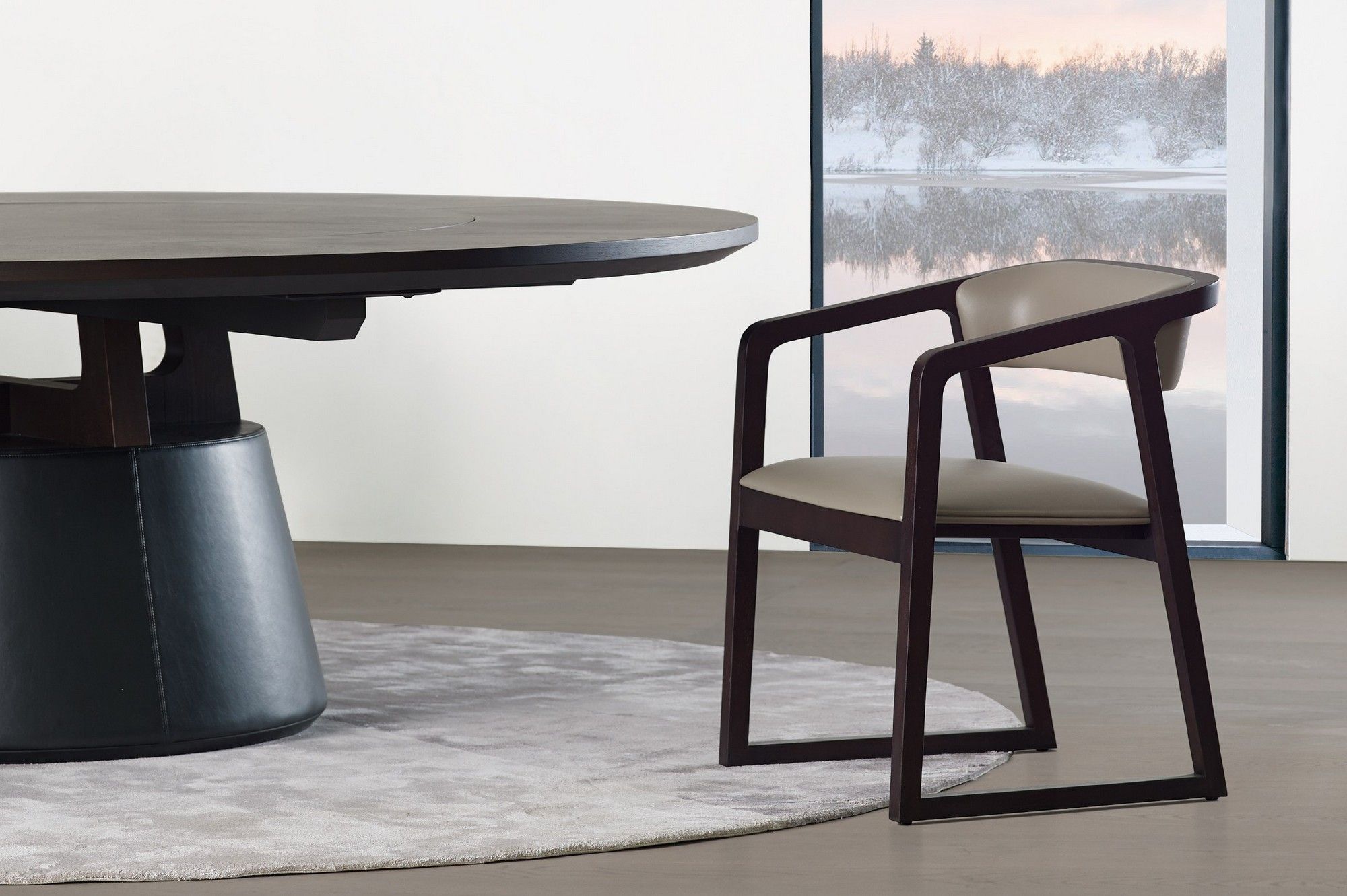 Дубовый стул с подлокотниками CAMERICH MING ARCH-00049057 - Вид №3