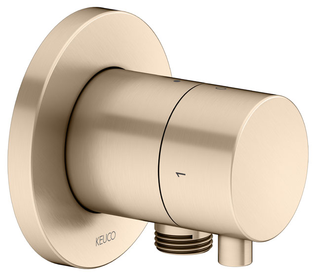 59557051101 Встраиваемый запорный вентиль с переключателем на 2 потребителя и выводом для шланга DN 15 KEUCO IXMO - Вид №2