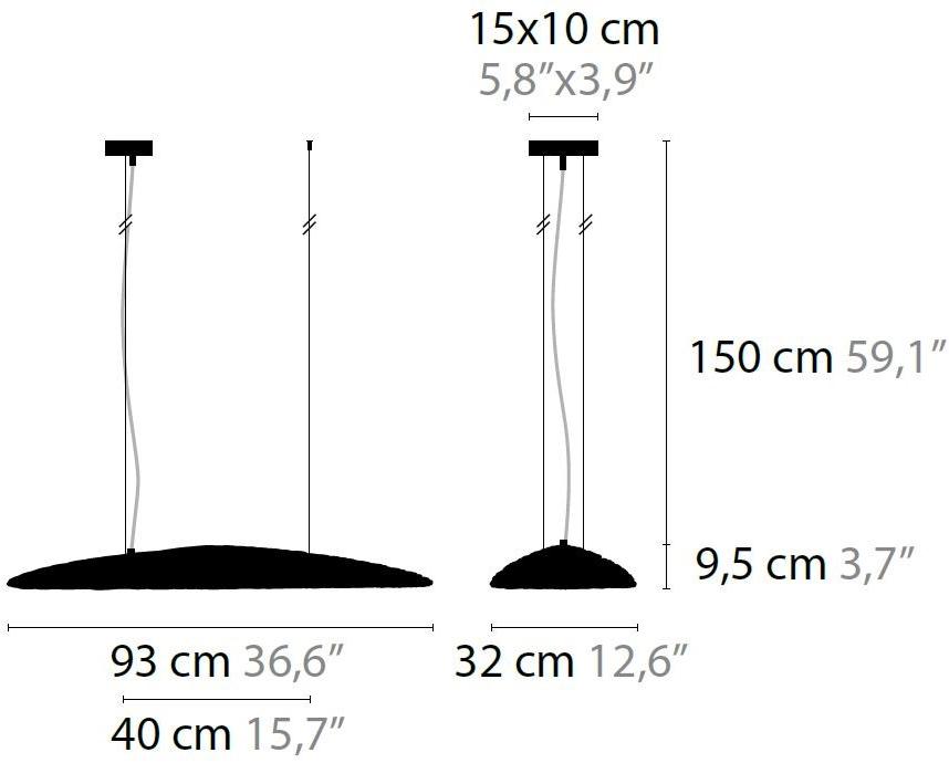 ILFARI Подвесной светильник с прямым светом в стекле  11710/11711  - Вид №1