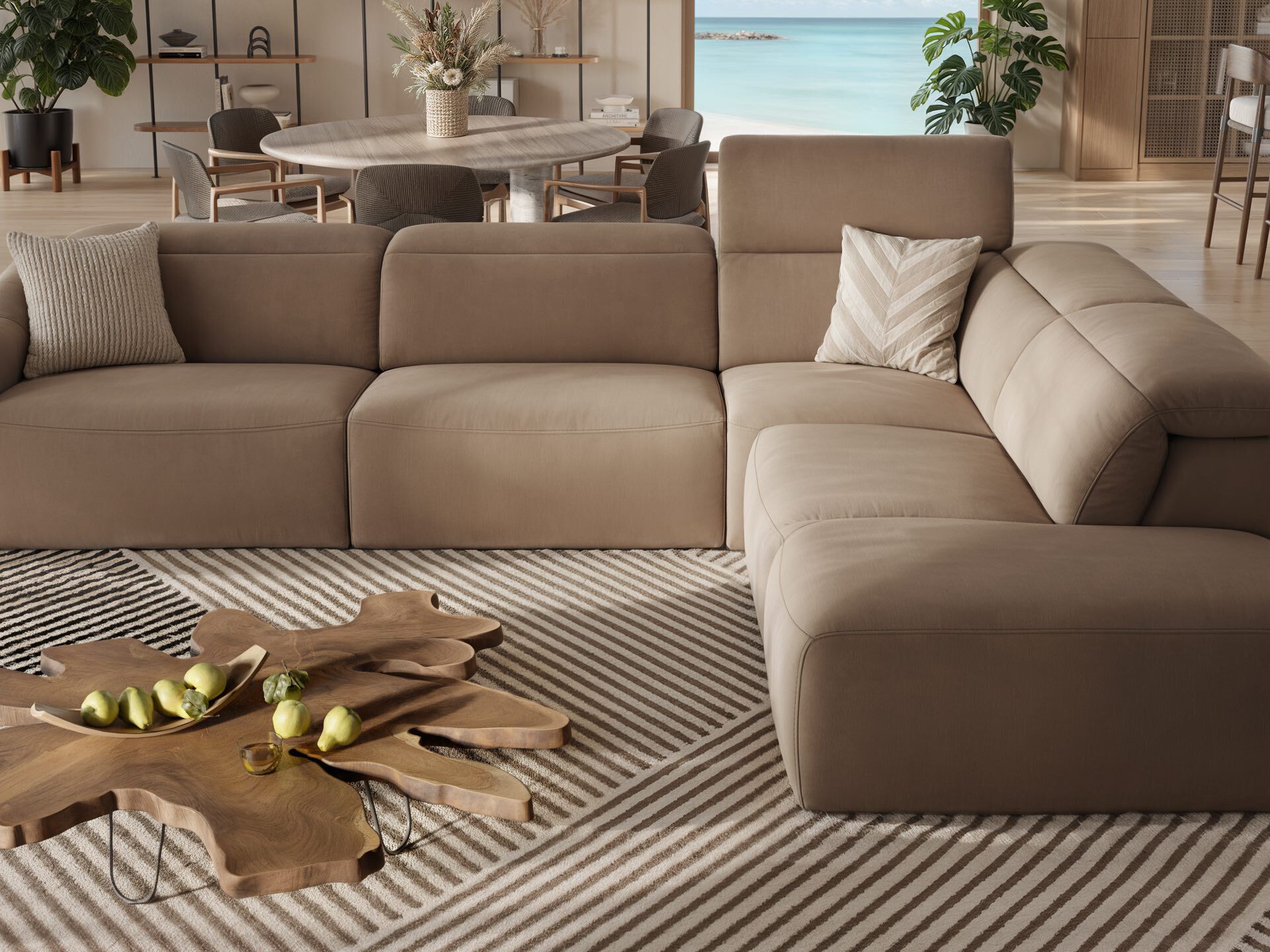 Угловой диван из ткани Sofanella Самоа ARCH-00073610 - Вид №6