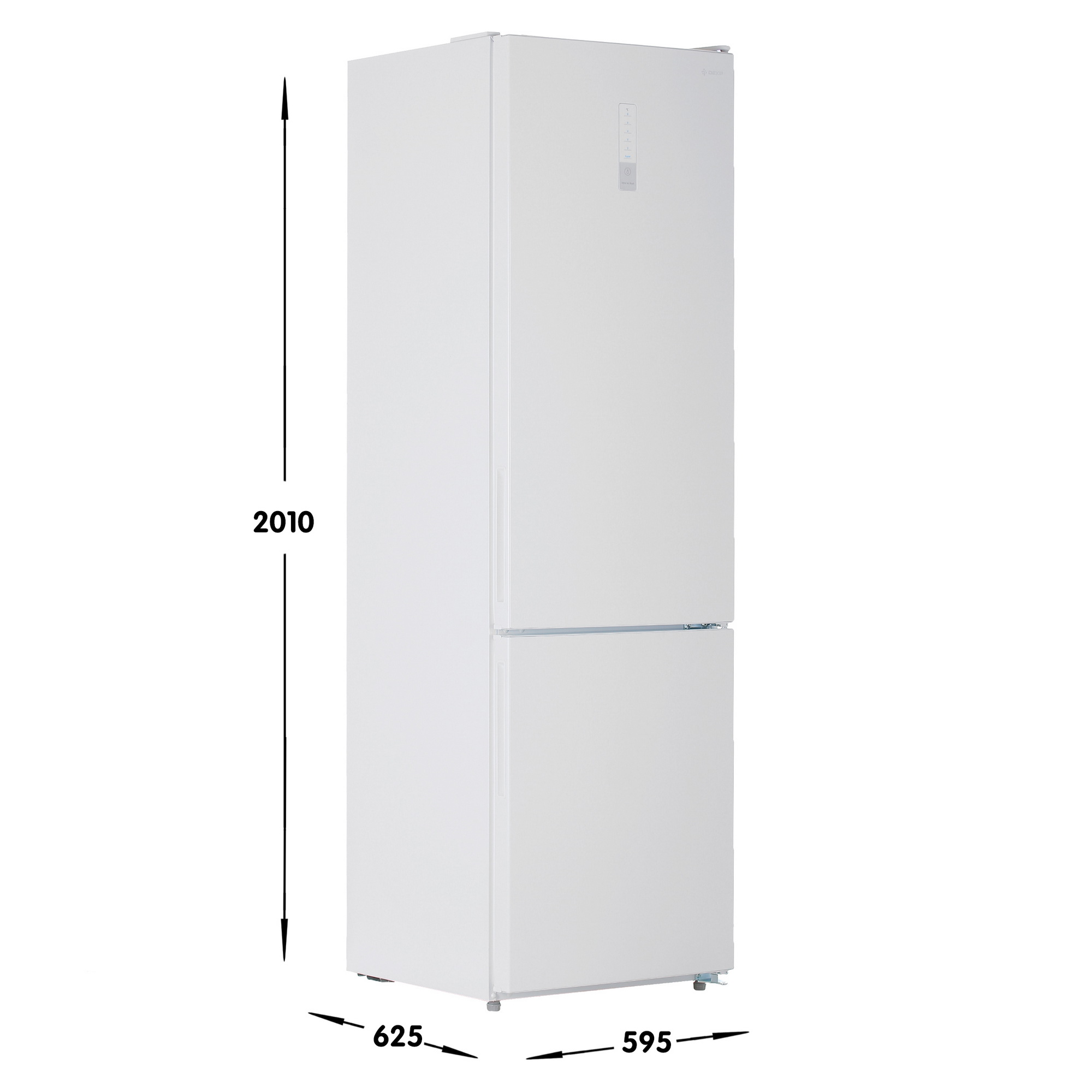 4844730 Холодильник с морозильником   DEXP B530BMA белый STDN-0105485 - Вид №6