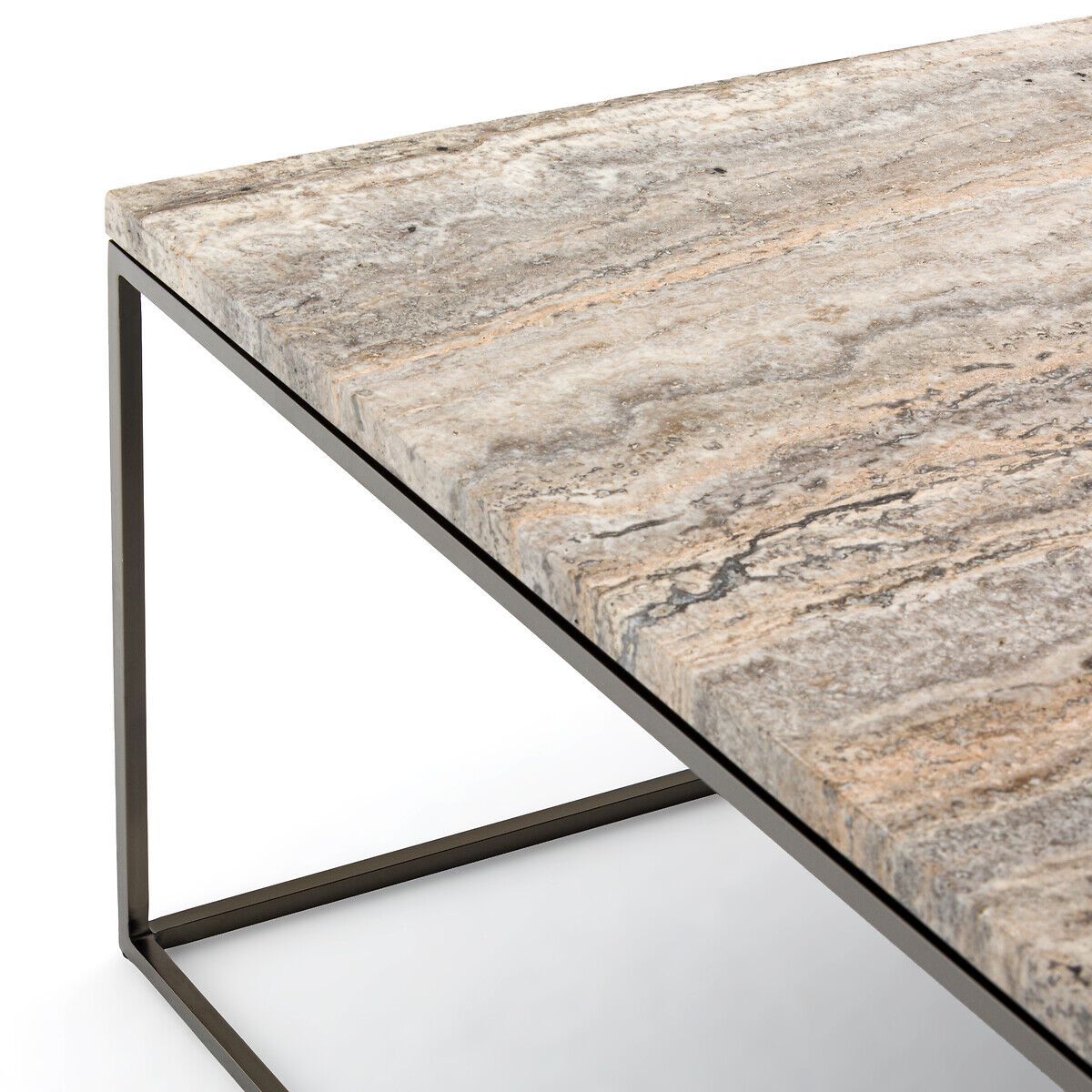 Низкий квадратный журнальный столик из травертина AMPM махаут ARCH-00035186 - Вид №2