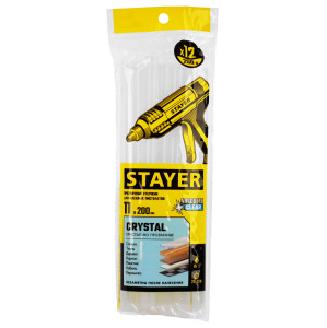 Стержни клеевые Stayer Cristal 0682-12 прозрачный 9174700