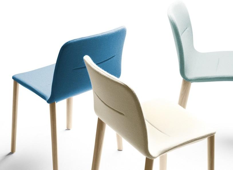 ALKI Штабелируемый стул со съемным чехлом из ткани Jantzi sun-id-1368273 - Вид №3