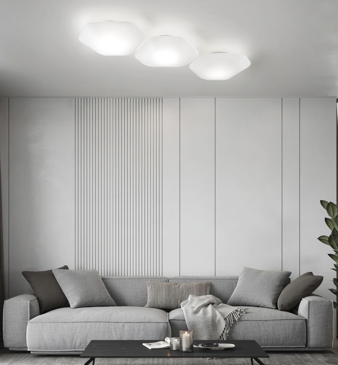 Выдувное стекло светодиодный потолочный светильник Vetreria Vistosi Modulor ARCH-00116467 - Вид №2