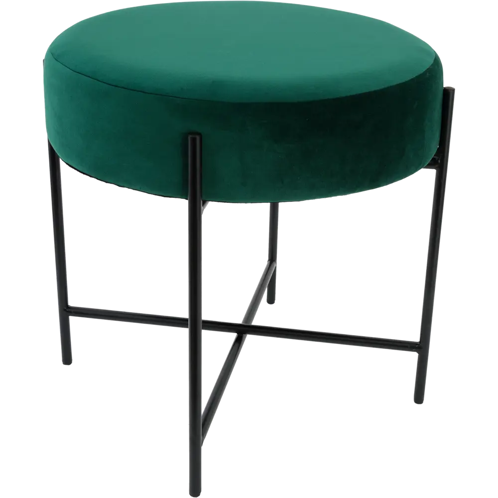 Табурет с мягкой обивкой Atmosphera Arty 47x45 см цвет зеленый STLM-2105966